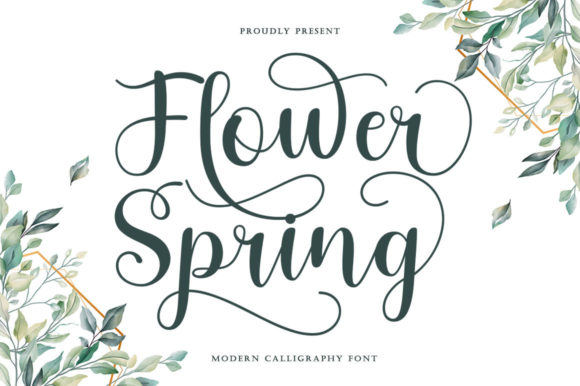 Download Flower Spring Font - Premium Resources