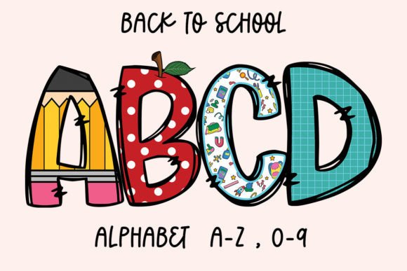 Download Back to School Doodle Alphabet Letter - Alphabet Collection