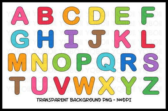 Download Uppercase Alphabet Letters Clipart Set - Alphabet Collection