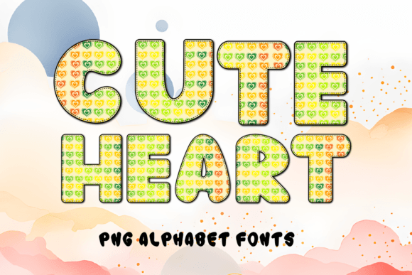 Download Cute Heart Alphabet Fonts - Alphabet Collection
