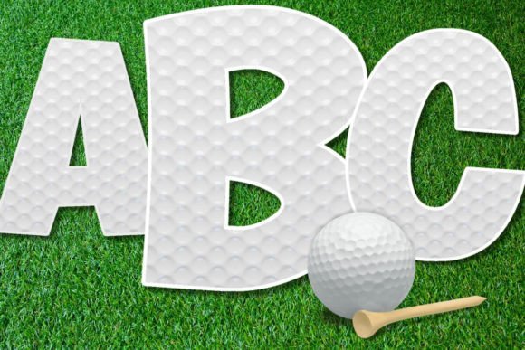 Download Real Golf Ball Texture Alphabet PNG Set - Alphabet Collection