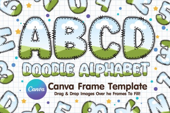 Download Doodle Alphabet Canva Frame - Alphabet Collection