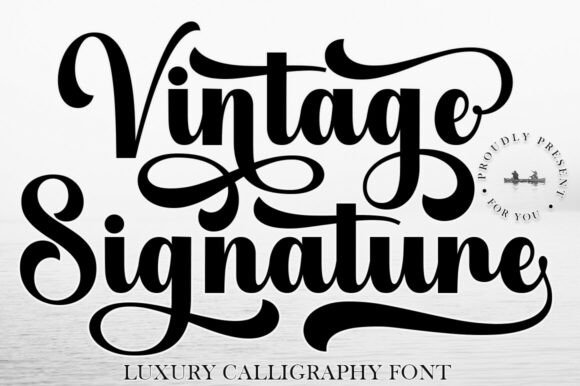 Download Vintage Signature - Premium Resources